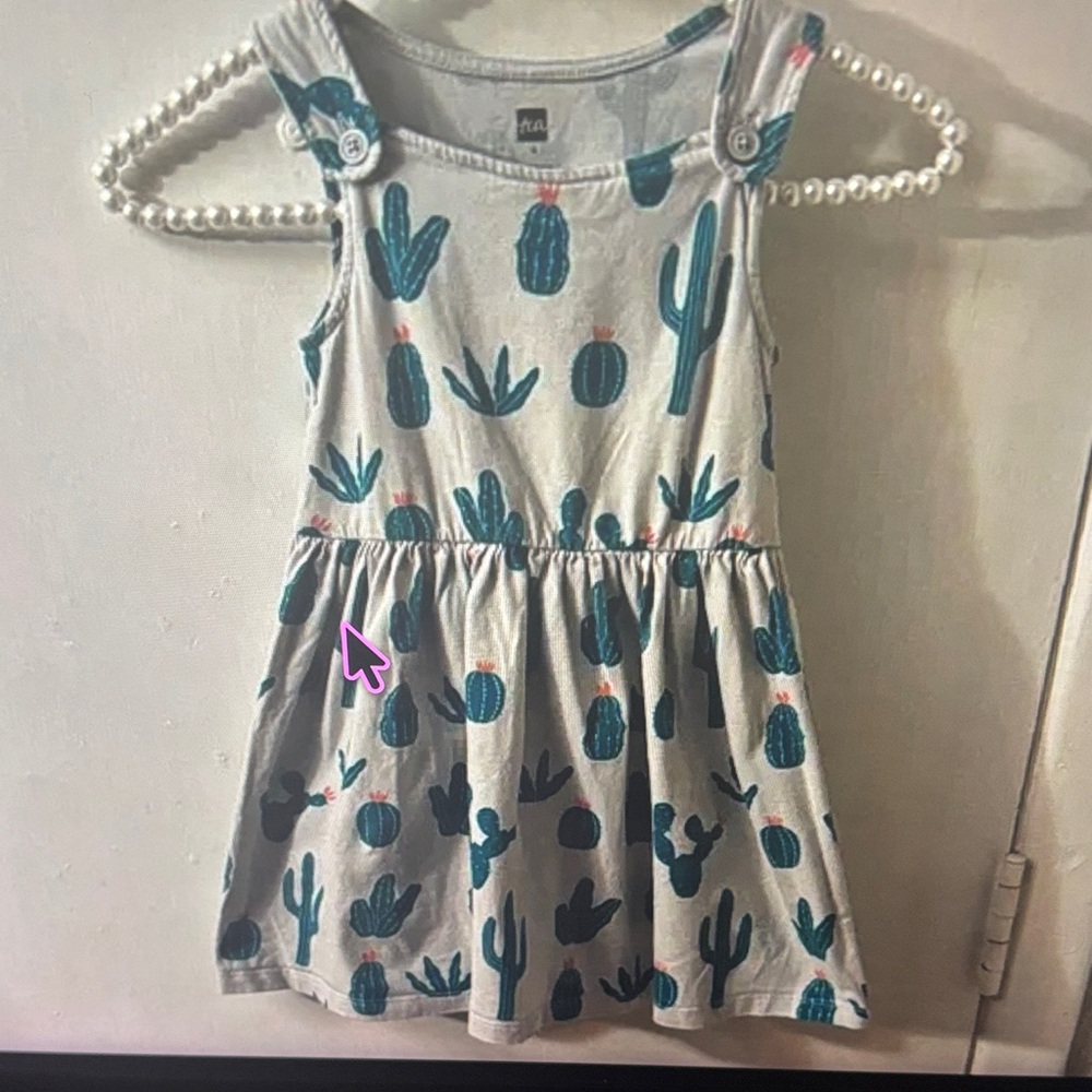 Tea Collection Prickly Cacti Print Tank Dress 4 Southwestern Cowgirl Earthytone